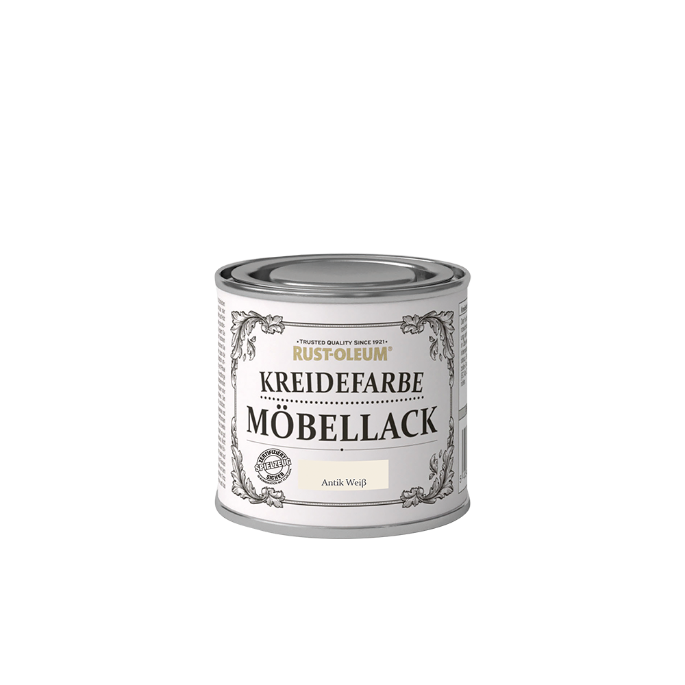 Rust-Oleum Kreidefarbe Möbellack Antikweiß 125ml