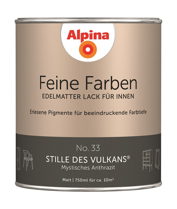 Alpina Feine Farben Lack No. 33 Stille des Vulkans® edelmatt 750ml