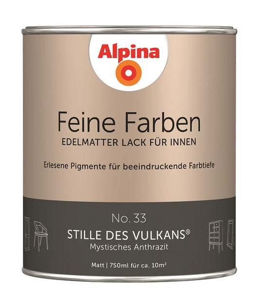 Alpina Feine Farben Lack No. 33 Stille des Vulkans® edelmatt 750ml