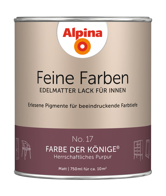Alpina Feine Farben Lack No. 17 Farbe der Könige® edelmatt 750ml
