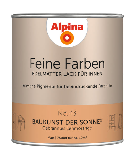 Alpina Feine Farben Lack No. 43 Baukunst der Sonne® edelmatt 750ml