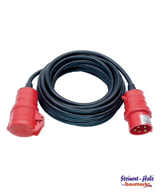 Verlängerungskabel 10m H07RN-F5G1.5 IP44 CEE400V/16A Stecker und Kupplung