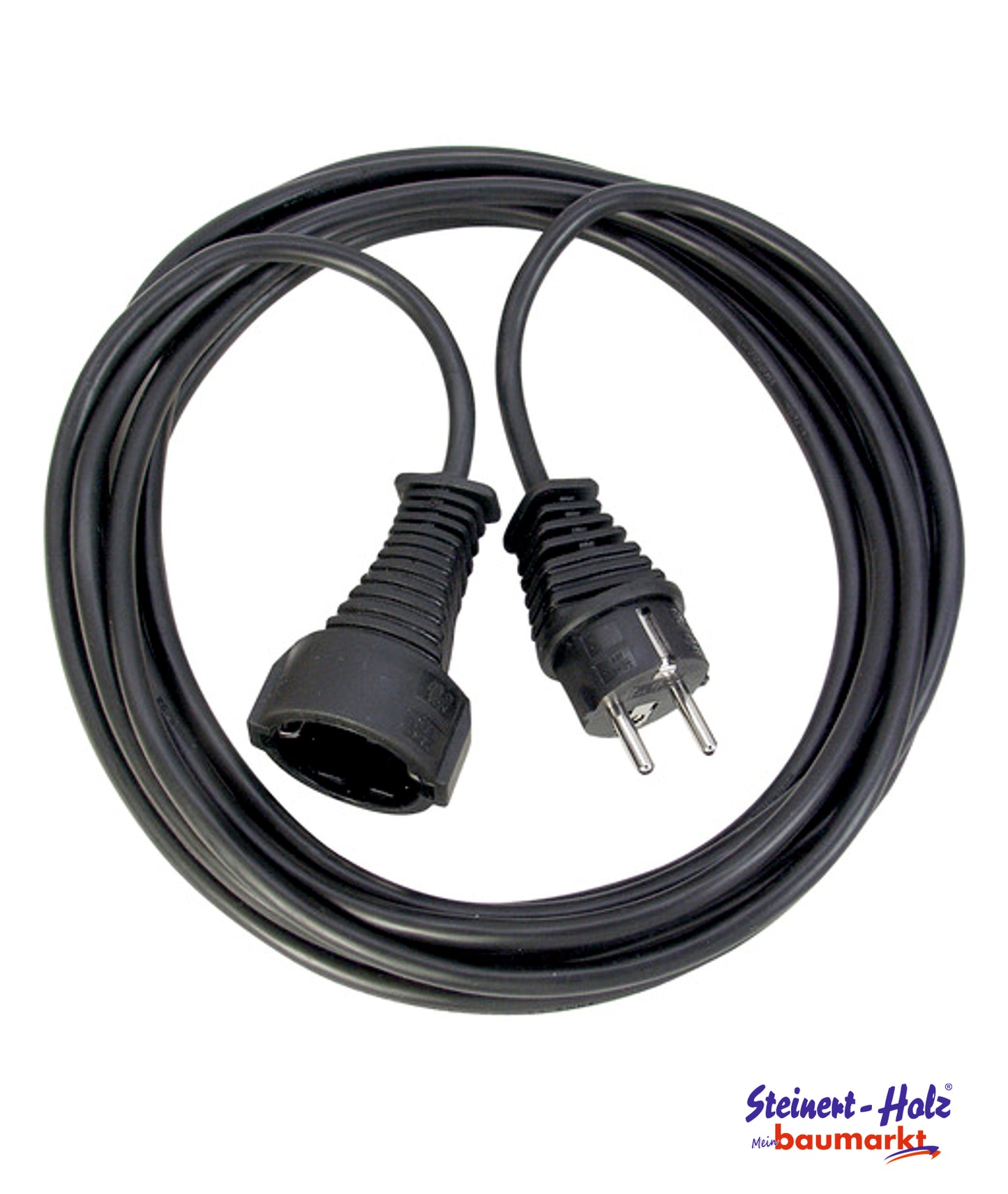 Verlängerungskabel 5m H05VV-F3G1,5 schwarz