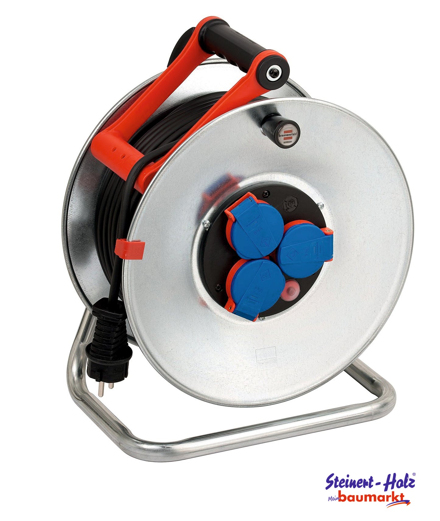 Kabeltrommel Garant S290 50m N05V3V3-F3G1.5 sw matt, 3fach Stedo/Thermo