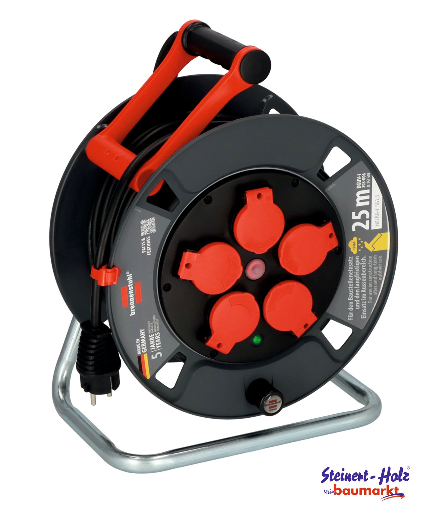 Professional Kabeltrommel 300 KU 2100 IP44, 25m H07RN-F 3G1,5