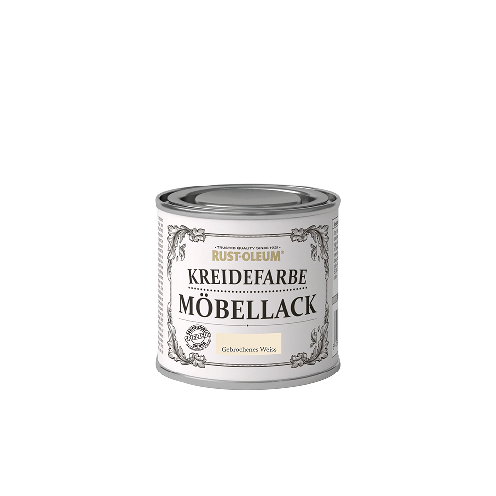 Rust-Oleum Kreidefarbe Möbellack Gebrochenes Weiß 125ml