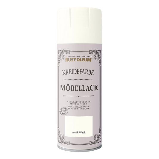 Rust-Oleum Kreidefarbe Möbelsprühlack Antikweiß 400ml