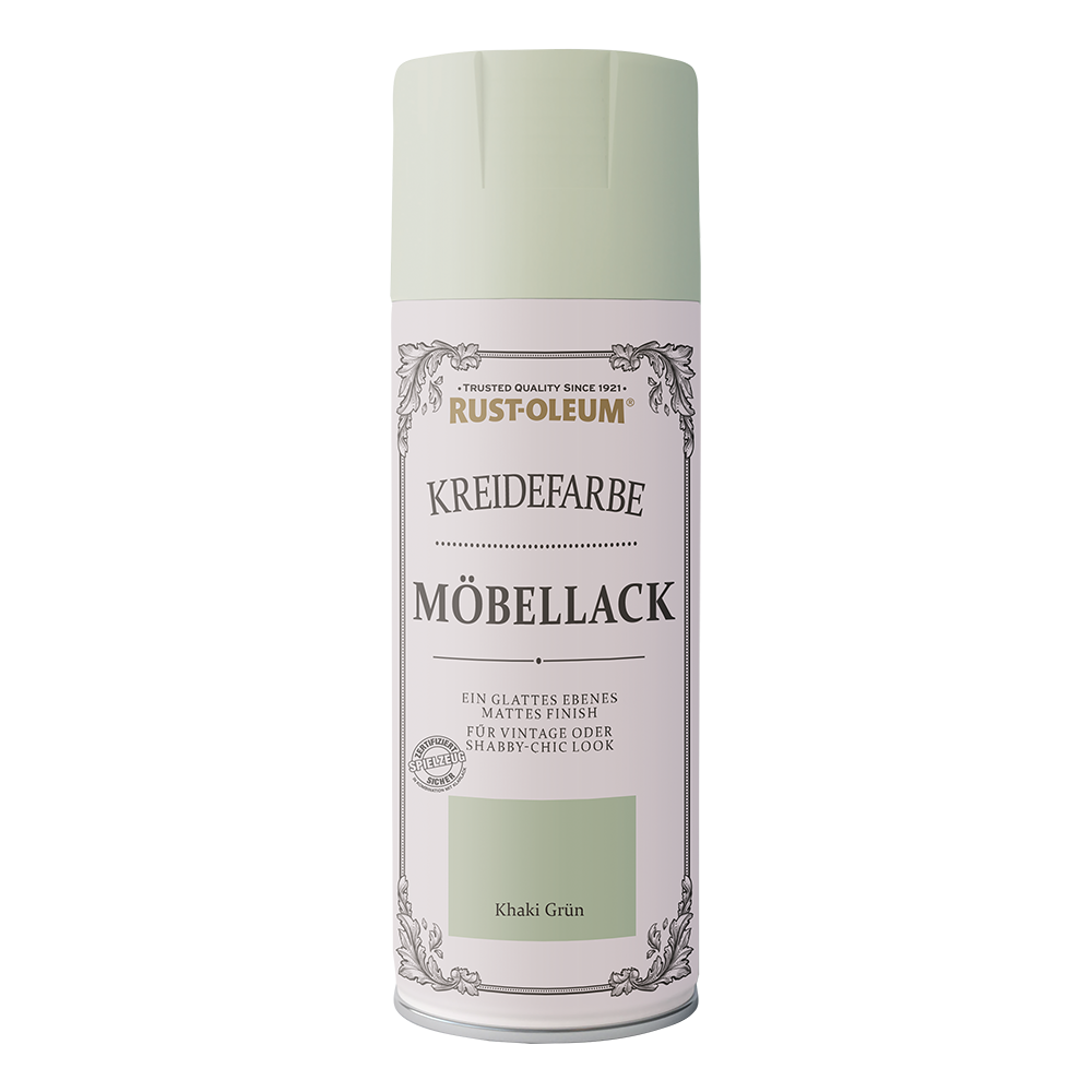 Rust-Oleum Kreidefarbe Möbelsprühlack Kakhigrün 400ml