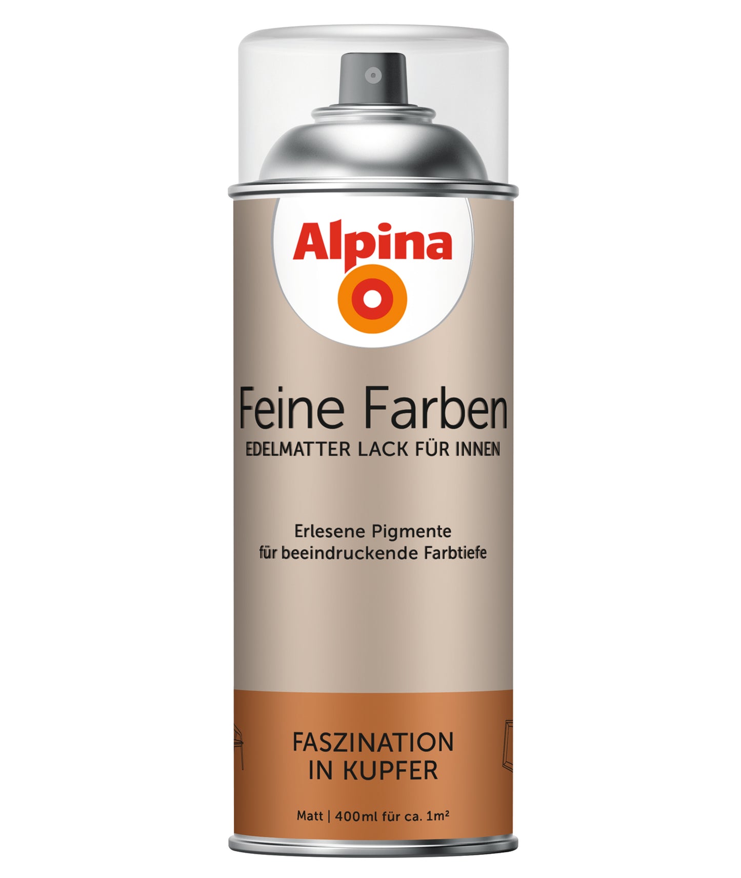Alpina Feine Farben Sprühlack Faszination in Kupfer 400ml