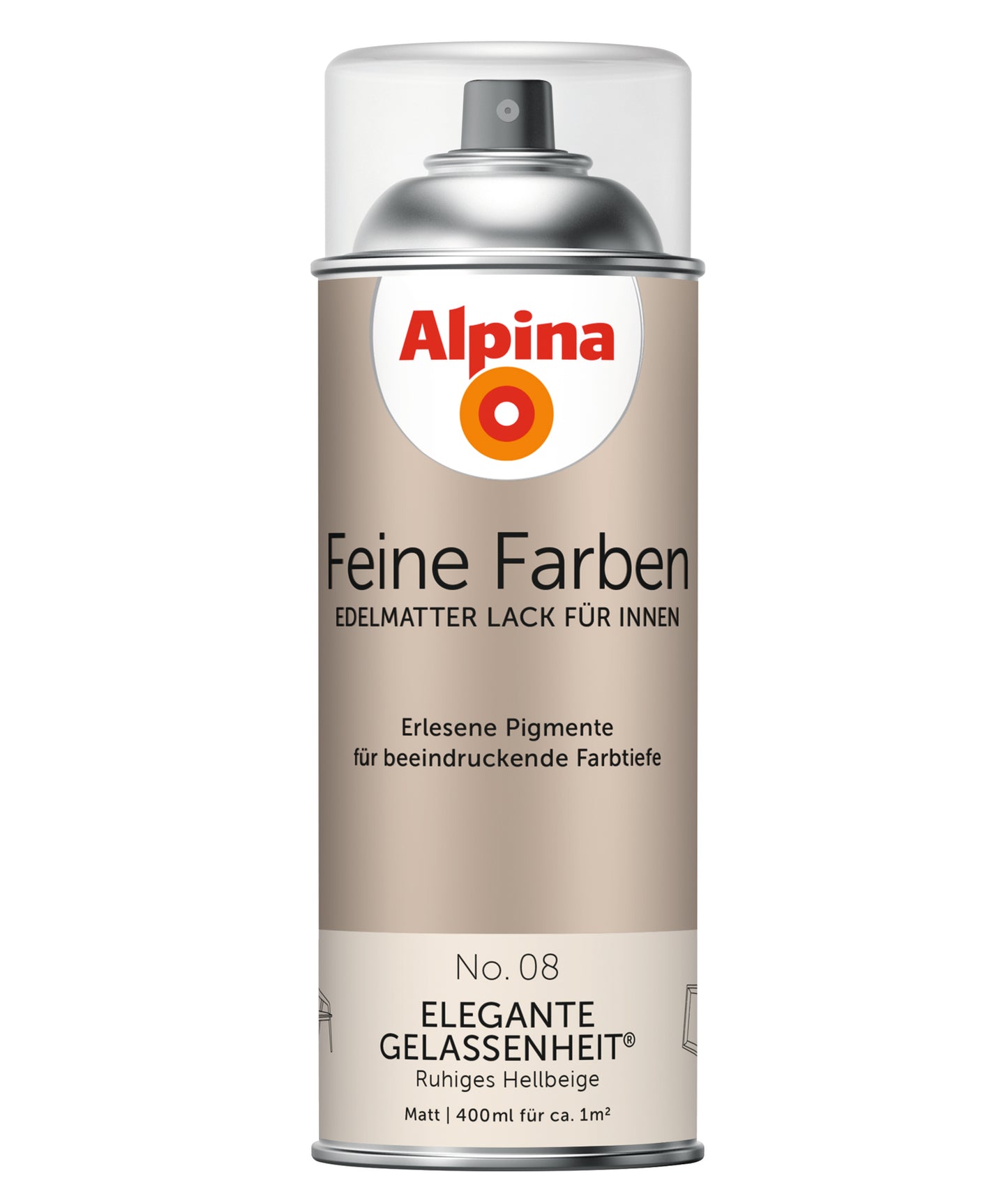 Alpina Feine Farben Sprühlack No. 08 Elegante Gelassenheit® edelmatt 400ml