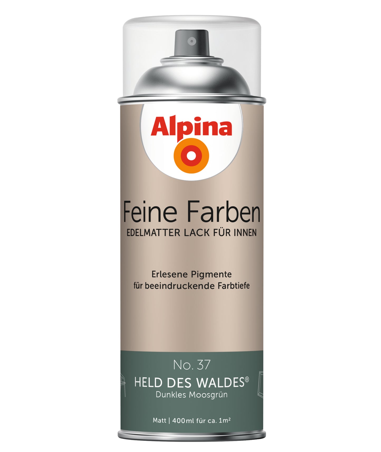 Alpina Feine Farben Sprühlack No. 37 Held des Waldes® edelmatt 400ml