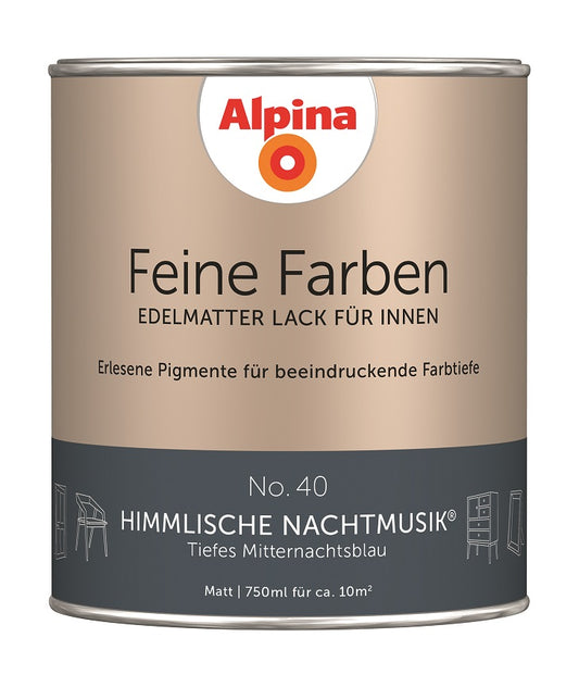 Alpina Feine Farben Lack No. 40 Himmlische Nachtmusik® edelmatt 750ml
