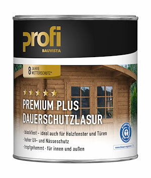 PROFI PremiumPlus Dauerschutzlasur Weiß 750 ml