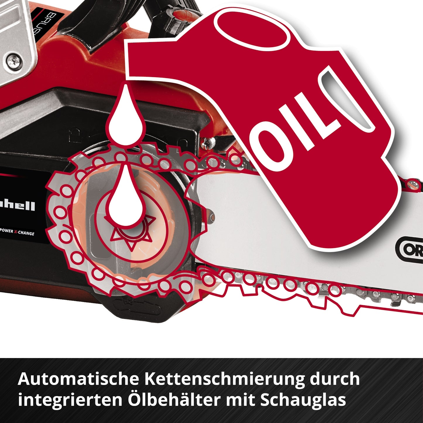 Einhell Akku-Kettensäge GE-LC 36/35 Li-Solo