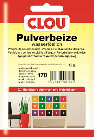 CLOU Pulverbeize Nr. 170 Mahagoni Dunkel