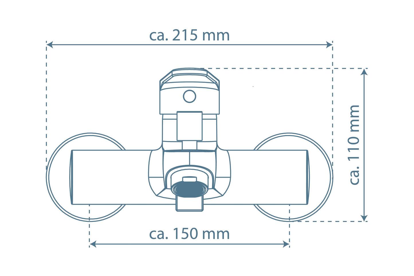 FUTURA DVGW Wannenfüllarmatur, Chrom