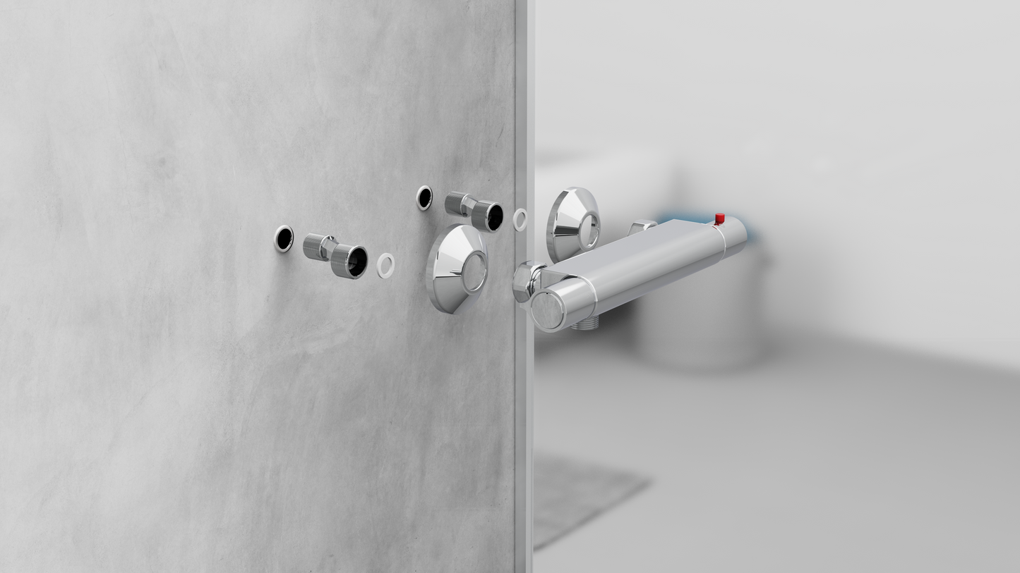 VICO Thermostat Duscharmatur, Chrom