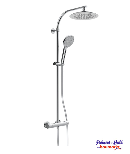 MADURA FRESH Überkopfbrause-Set, Chrom, mit Thermostatarmatur
