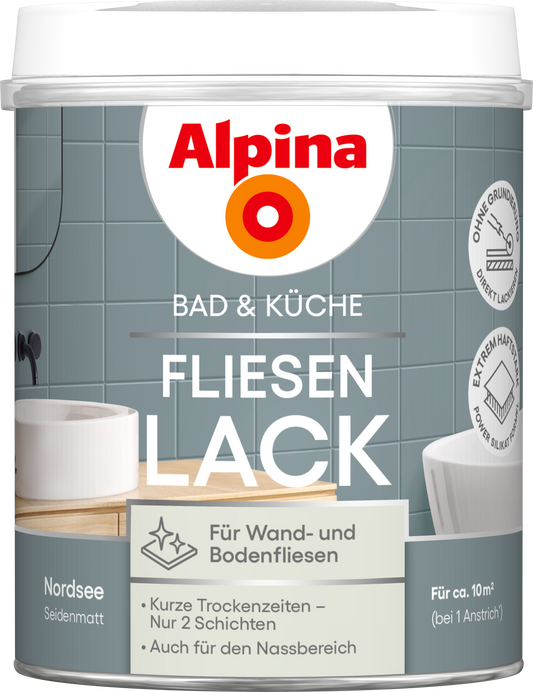 Alpina Bad & Küche Fliesen-Lack Nordsee SM 750ml