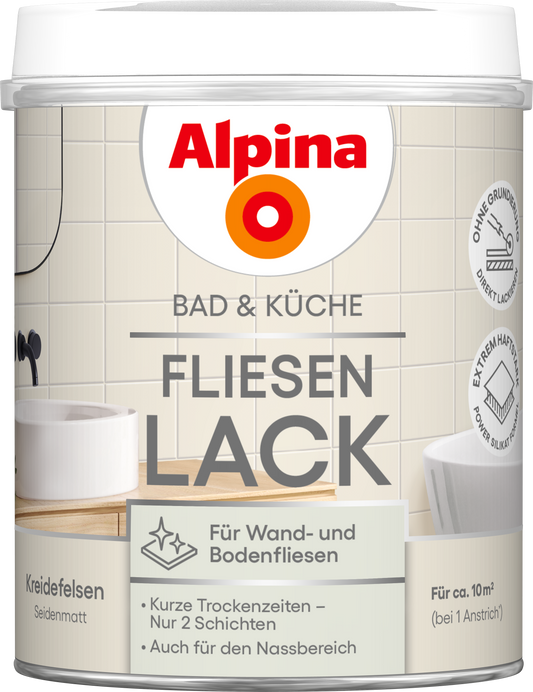 Alpina Bad & Küche Fliesen-Lack Kreidefelsen SM 750ml