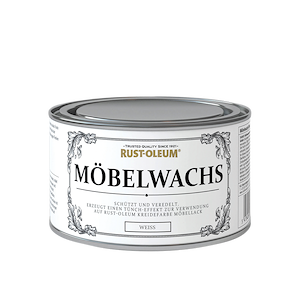 Rust-Oleum Kreidefarbe Möbelwachs Weiß 400ml