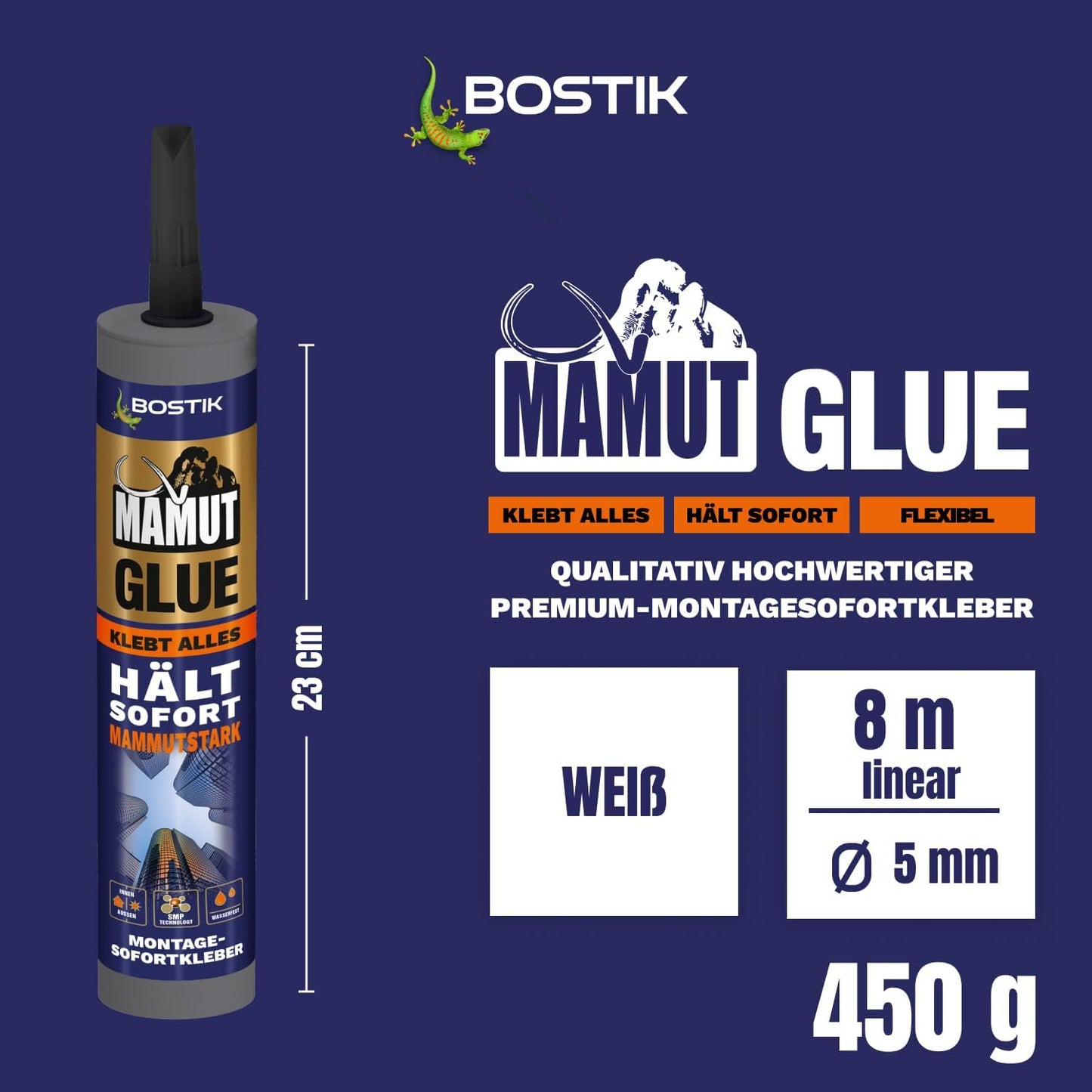 Bostik Mamut Glue - Montage-Sofortkleber 450 g