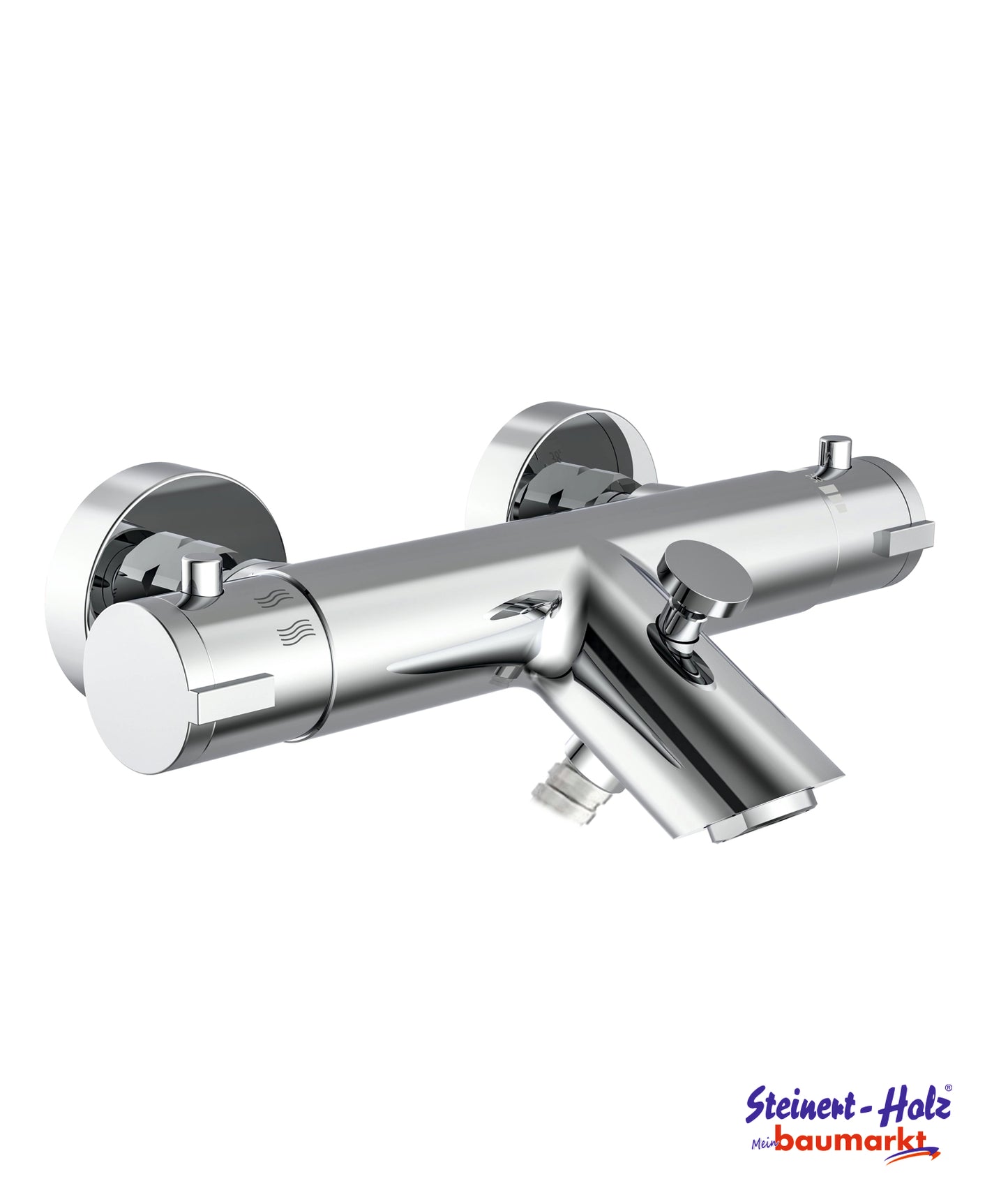 LONDON Thermostat Wannenfüllarmatur, Chrom